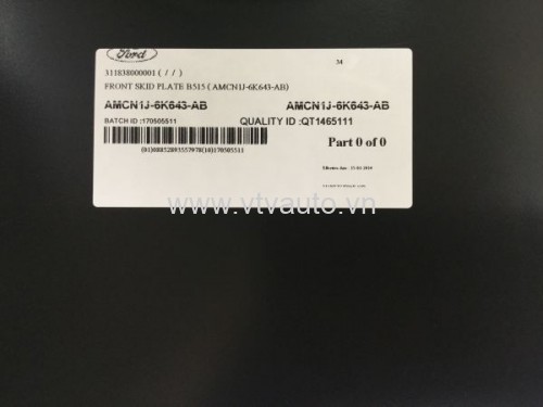 Chắn bùn gầm Ford Ecosport 6K643AB