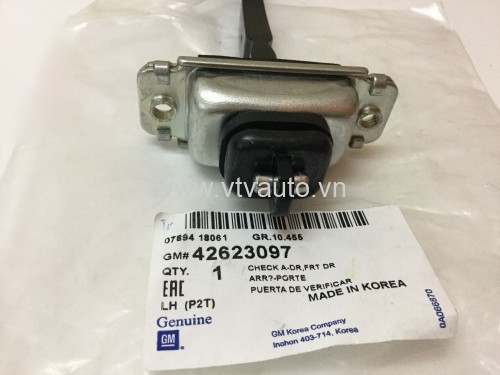  Hãm cửa (Hạn chế cửa, dẫn hướng cửa) trước trái Daewoo Gentra, Chevrolet Aveo 2003-2015