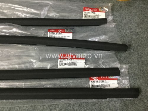 Bộ 4 nẹp chân kính (Combo 1 bộ nẹp chân kính  xe) Kia Morning 2004-2007