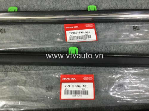 Bộ 4 cái nẹp chân kính ngoài Honda CRV (mạ crom)