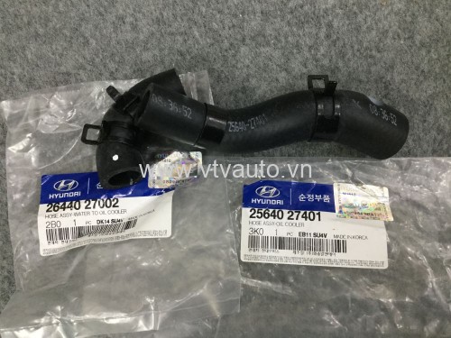 Bộ cút nước vào két làm mát dầu đầu to nhỏ Hyundai Santafe 2006-2009