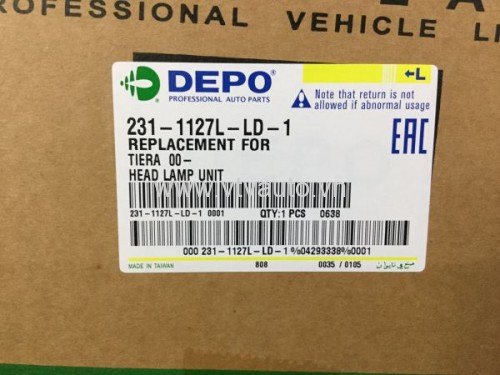 Đèn pha bên trái Ford Laser 2002-2004