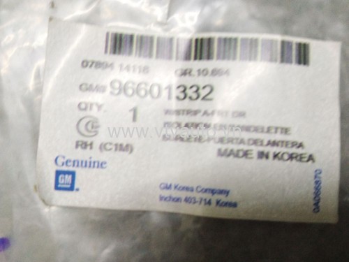 Gioăng cánh cửa sau phải Daewoo Matiz 3, Chevrolet Spark, 2009-2011