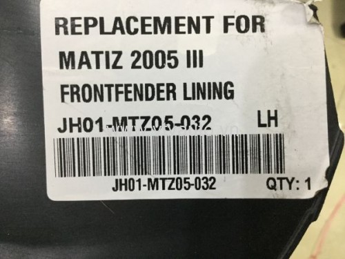 Chắn bùn lòng dè trước trái Daewoo Matiz 3, Chevrolet Spark 2008-2011