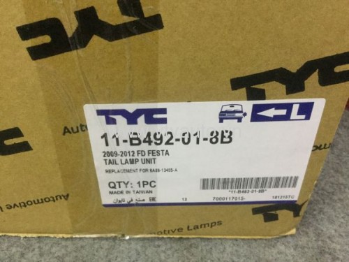 Đèn hậu ngoài bên trái Ford Fiesta 2010-2014