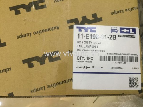 Đèn hậu ngoài trái Toyota Innova 2015-2019