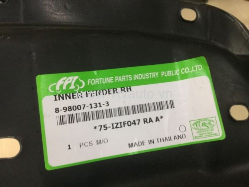 Chắn bùn lòng vè phải Isuzu D-Max 2006-2010