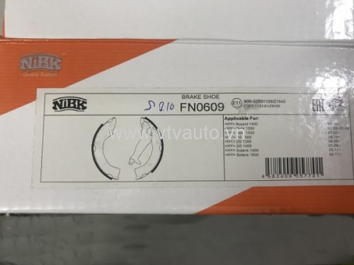 Bộ má phanh sau guốc Hyundai Grand i10