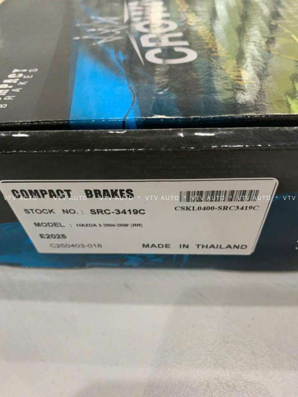 Bộ guốc phanh sau Mazda 3 2004SRC-3419C